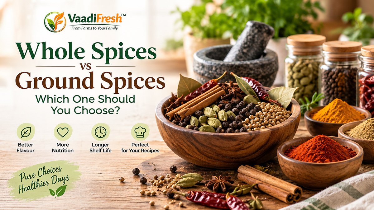 Whole spices vs ground spices comparison for everyday cooking